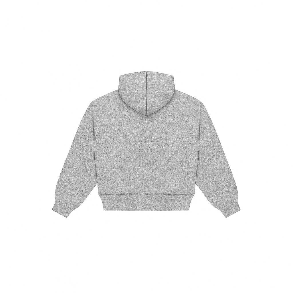 Bluza szary melanż - boxy