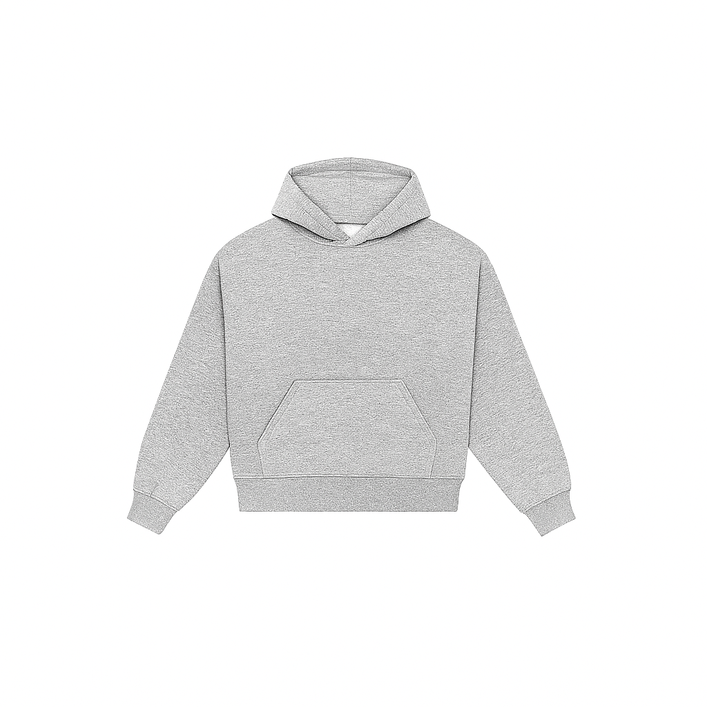 Bluza szary melanż - boxy