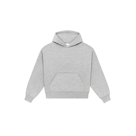 Bluza szary melanż - boxy